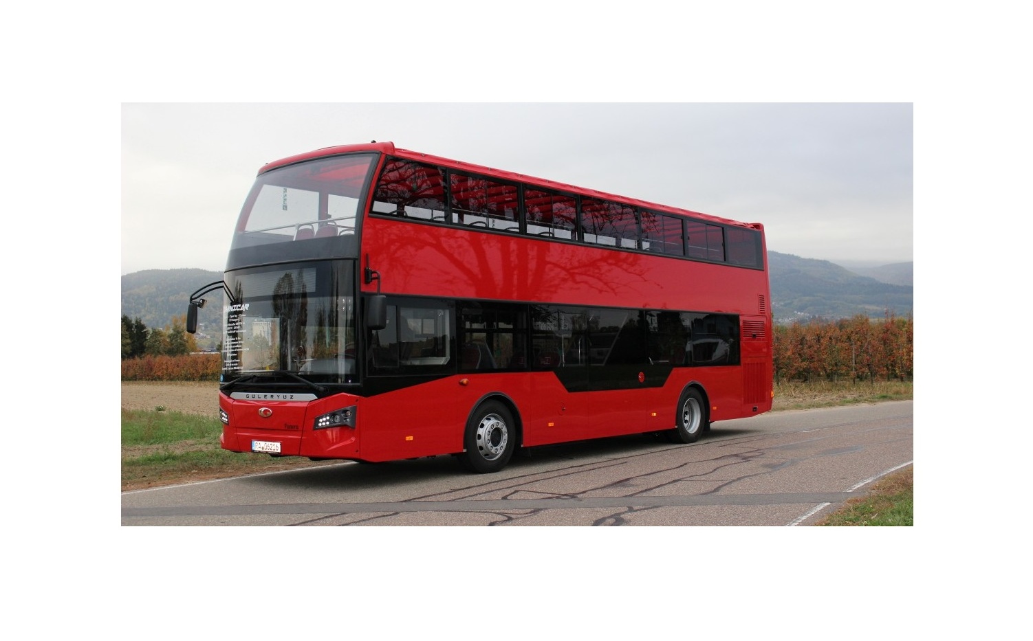 Autocar bus panoramique & double étage – Open top toit amovible avec bâche encastrable Autocar bus panoramique & double étage – Open top toit amovible avec bâche encastrable